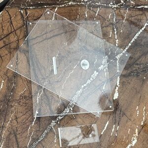 Clear Acrylic Magnetic Picture Frame with Stand.